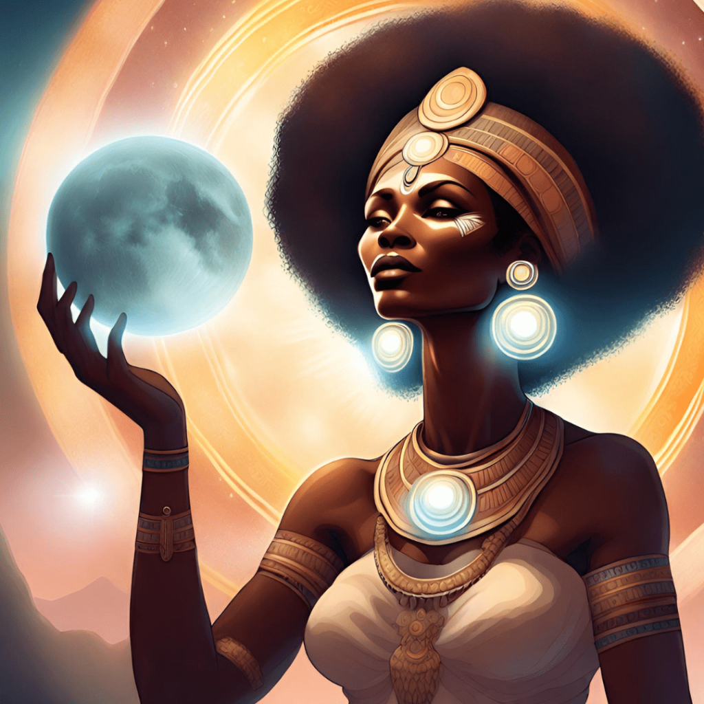 Orisha Oya : gardienne de la lune